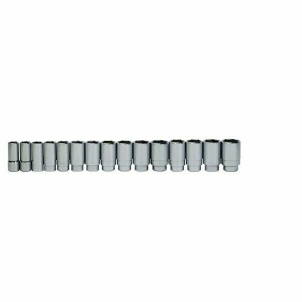 Williams Socket Set, 15 Pieces, 3/4 Inch Dr, Deep, 3/4 Inch Size JHW33932